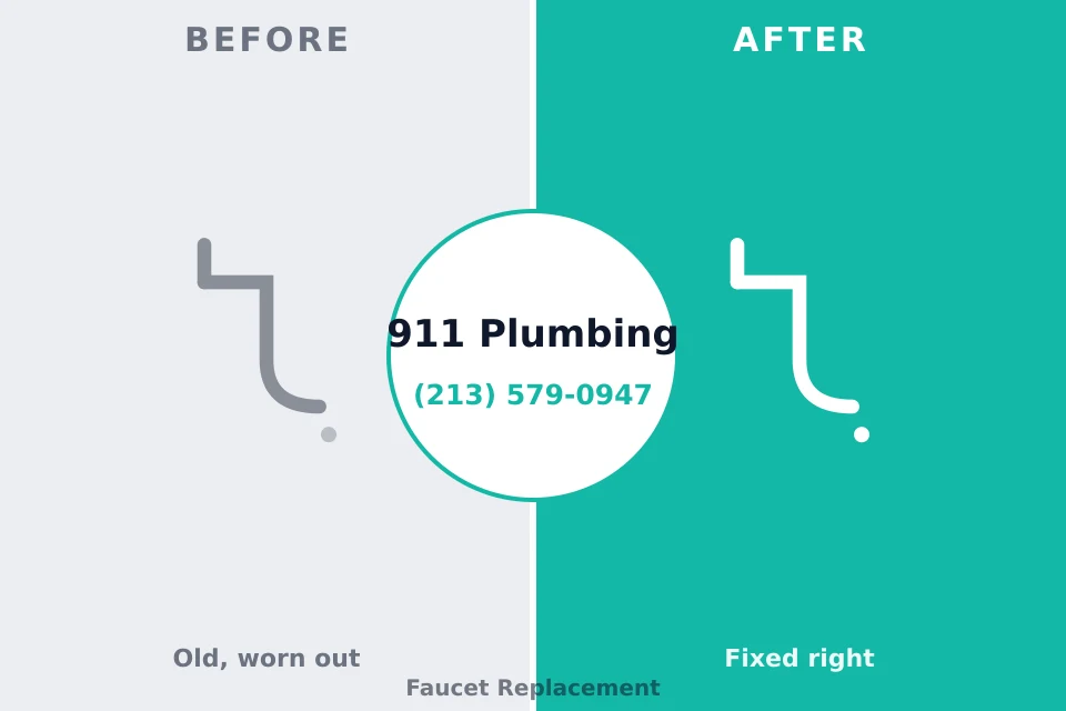 Before and after: plumbing repair St. Paris, OH